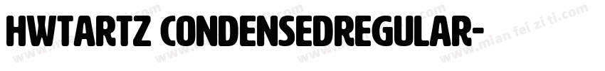 HWTArtz CondensedRegular字体转换